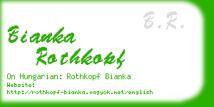 bianka rothkopf business card